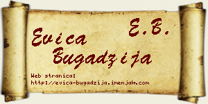 Evica Bugadžija vizit kartica